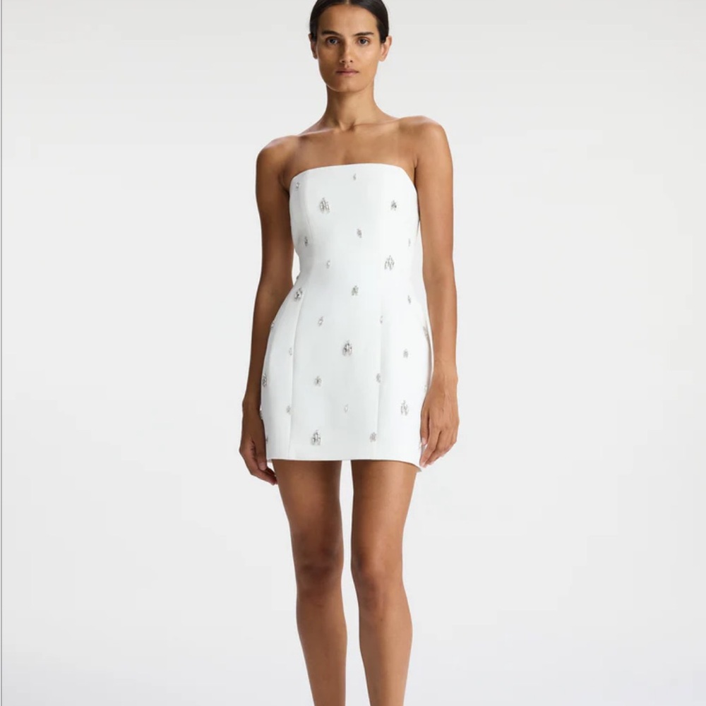 ALC Elsie Strapless Embellished Mini Dress